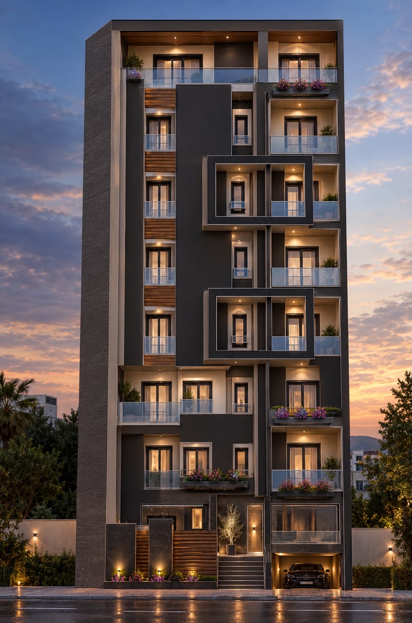 Visuel architectural fourni pour Kimax Luxury Residence